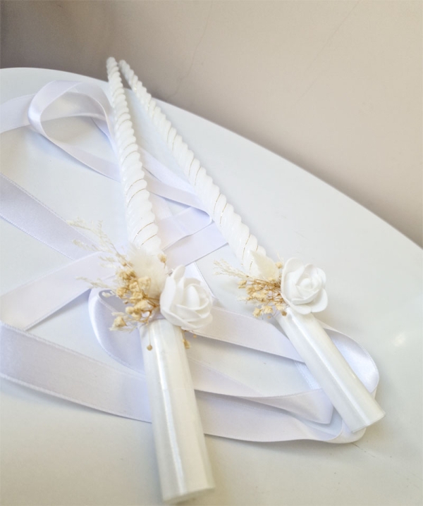Сватбени свещи "Бохо стил"
